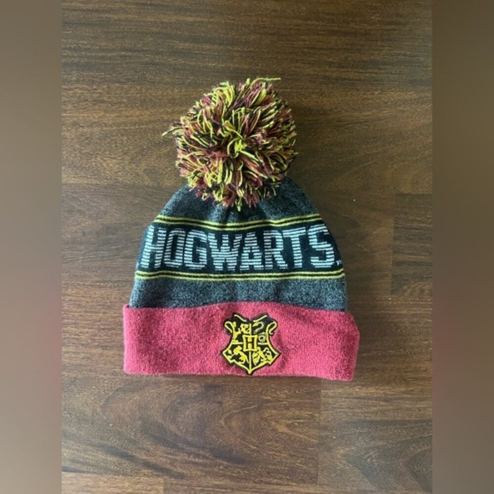 Harry Potter Hogwarts Pom Beanie Hat Wizarding World OSFM